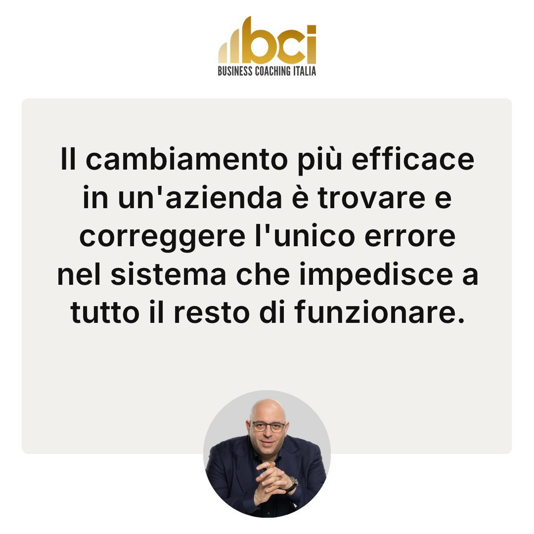 Citazione chiave dell'articolo: Processi aziendali: individuare il punto critico sistemico